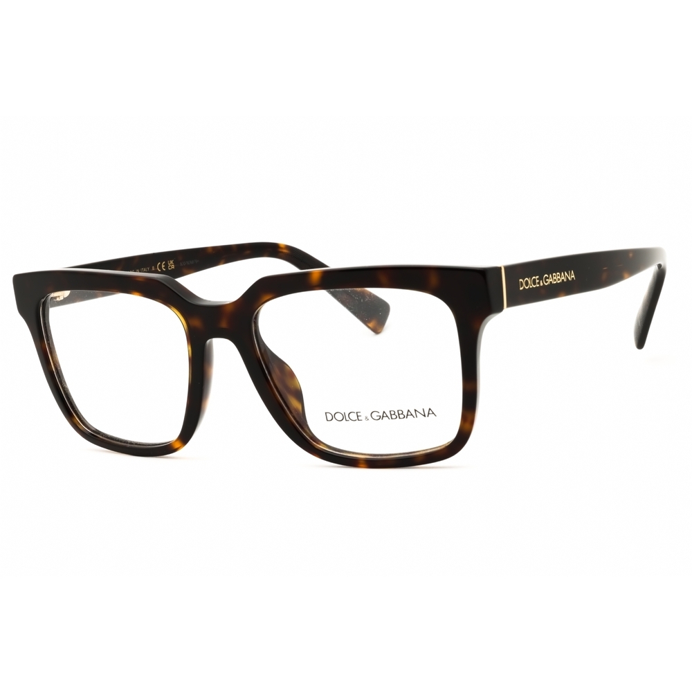 Dolce & Gabbana DG3422 Eyeglasses Havana Acetate Rectangle